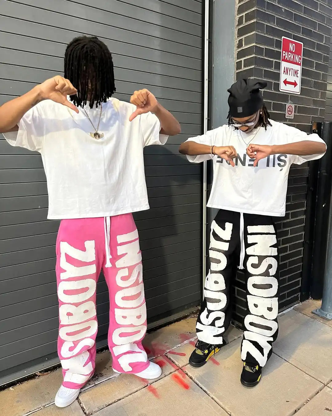 American Fashion New Street Retro Letter Patch Baggy Jogging Pants Men And Women Y2K Harajuku Hip Hop Casual Wide legs Trousers