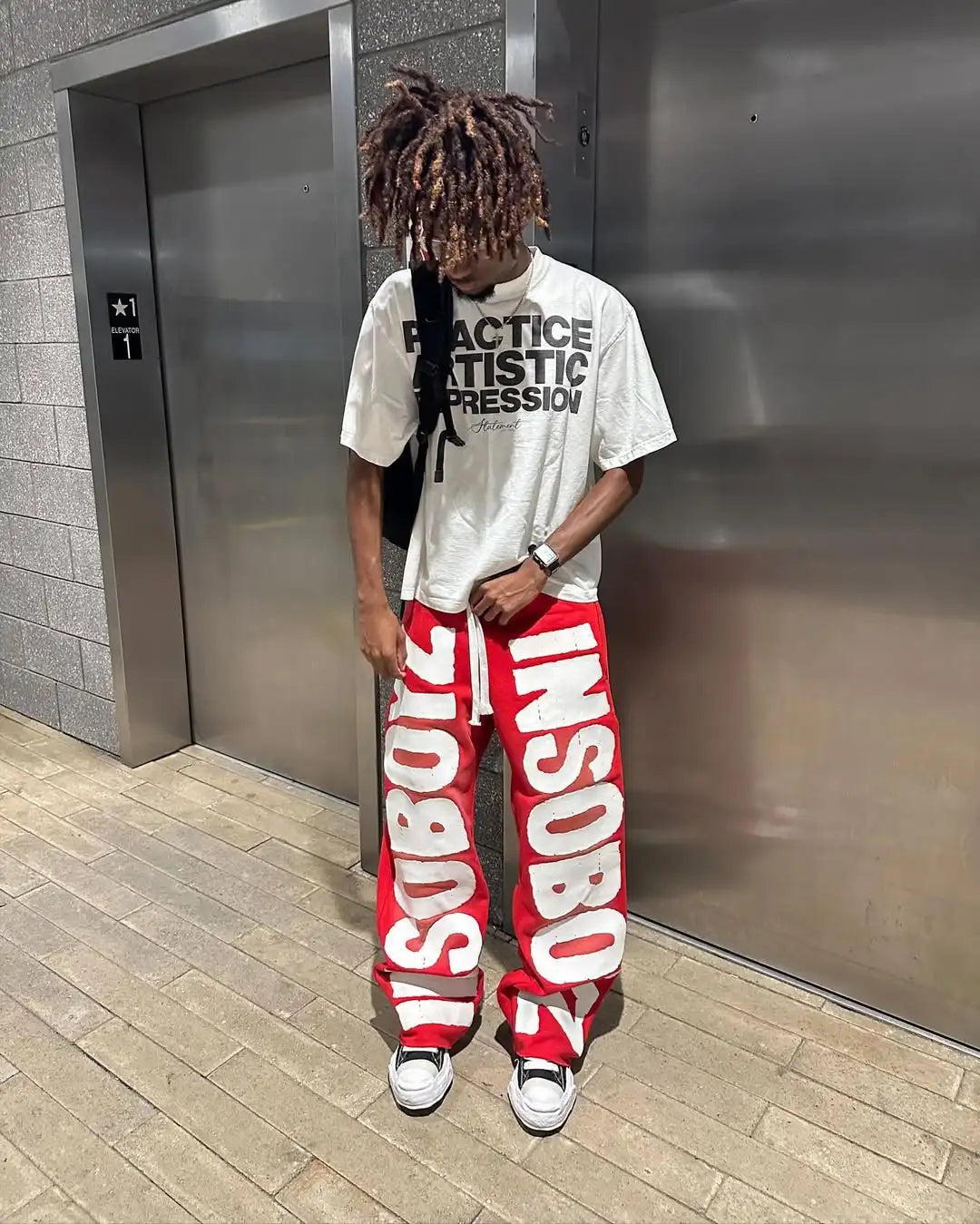 American Fashion New Street Retro Letter Patch Baggy Jogging Pants Men And Women Y2K Harajuku Hip Hop Casual Wide legs Trousers