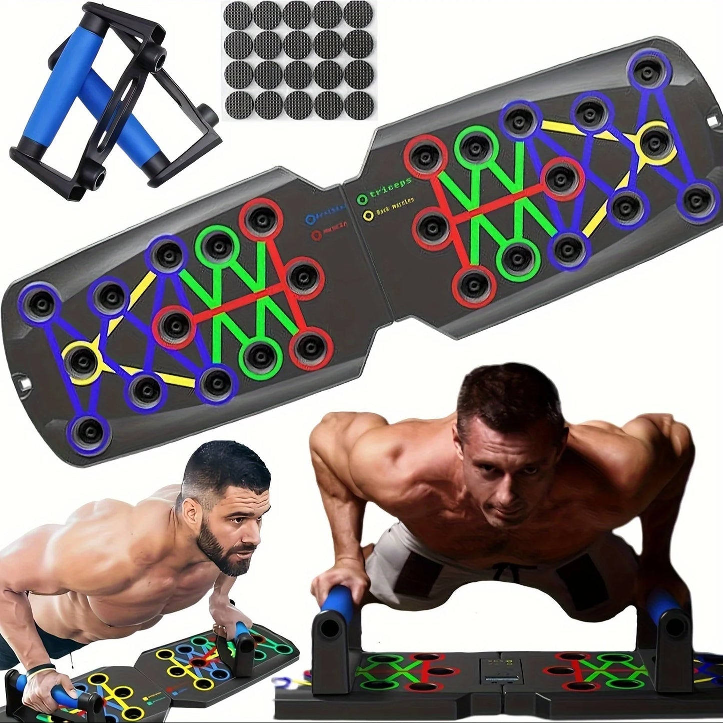 Portable Multifunctional Push-up Board - Fitness and Muscle Training Device Home Workout Set Foldable Push Up Bar Resistance