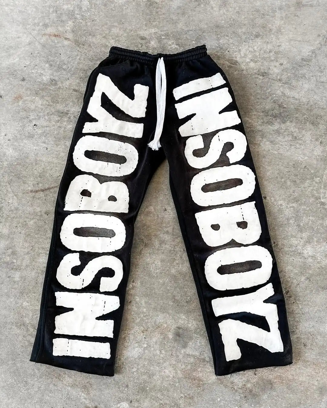 American Fashion New Street Retro Letter Patch Baggy Jogging Pants Men And Women Y2K Harajuku Hip Hop Casual Wide legs Trousers