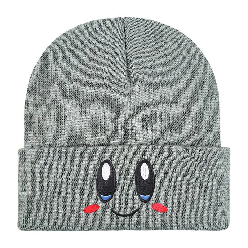 12 Colors Cartoon Embroidered Beanies Knitted Skullies Autumn Winter Warm Wool Hat Gengar Women Men Beanies